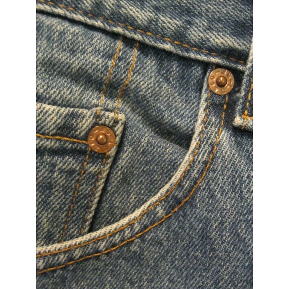 Levi's 550 Relaxed Fit Blue Jeans Size 38X32 Levis Mexico 100% Cotton Vintage - Picture 6 of 10